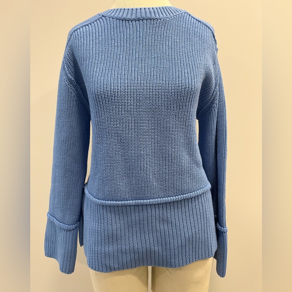 Pilcro Blue Chunky Knit Sweater Size Medium